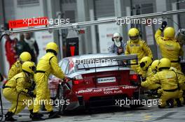 20.08.2006 Nürburg, Germany,  PIT STOP during Warm-up, Vanina Ickx (BEL), Team Midland, Audi A4 DTM - DTM 2006 at Nürburgring (Deutsche Tourenwagen Masters)