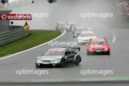 20.08.2006 Nürburg, Germany,  Bruno Spengler (CDN), AMG-Mercedes, AMG-Mercedes C-Klasse, ahead of Bernd Schneider (GER), AMG-Mercedes, AMG-Mercedes C-Klasse, and Jamie Green (GBR), AMG-Mercedes, AMG-Mercedes C-Klasse - DTM 2006 at Nürburgring (Deutsche Tourenwagen Masters)