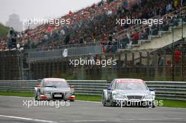 03.09.2006 Zandvoort, The Netherlands,  Bruno Spengler (CDN), AMG-Mercedes, AMG-Mercedes C-Klasse, leads Timo Scheider (GER), Audi Sport Team Rosberg, Audi A4 DTM - DTM 2006 at Zandvoort, The Netherlands (Deutsche Tourenwagen Masters)
