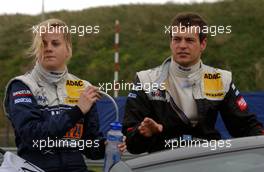 03.09.2006 Zandvoort, The Netherlands,  (left) Susie Stoddart (GBR), Mücke Motorsport, AMG-Mercedes C-Klasse and (right) Alexandros Margaritis (GRC), Persson Motorsport AMG-Mercedes, AMG-Mercedes C-Klasse - DTM 2006 at Zandvoort, The Netherlands (Deutsche Tourenwagen Masters)