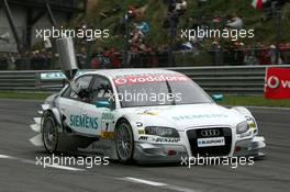 03.09.2006 Zandvoort, The Netherlands,  Tom Kristensen (DNK), Audi Sport Team Abt Sportsline, Audi A4 DTM, coming out of the pits with a refuelling can - DTM 2006 at Zandvoort, The Netherlands (Deutsche Tourenwagen Masters)