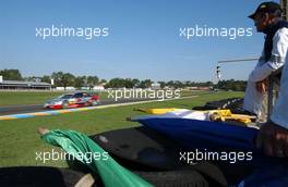 13.10.2006 Le Mans, France,  Trackmarshals on their posts. - DTM 2006 at Le Mans Bugatti Circuit, France (Deutsche Tourenwagen Masters)