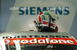 14.10.2006 Le Mans, France,  Helmet of Tom Kristensen (DNK), Audi Sport Team Abt Sportsline, Audi A4 DTM - DTM 2006 at Le Mans Bugatti Circuit, France (Deutsche Tourenwagen Masters)