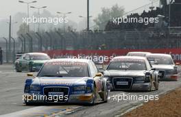 15.10.2006 Le Mans, France,  Martin Tomczyk (GER), Audi Sport Team Abt Sportsline, Audi A4 DTM before Christian Abt (GER), Audi Sport Team Phoenix, Audi A4 DTM - DTM 2006 at Le Mans Bugatti Circuit, France (Deutsche Tourenwagen Masters)