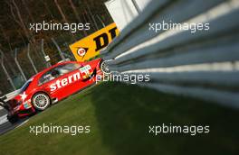 27.10.2006 Hockenheim, Germany,  Jean Alesi (FRA), Persson Motorsport AMG-Mercedes, AMG-Mercedes C-Klasse entering the Spitzkehre. - DTM 2006 at Hockenheimring (Deutsche Tourenwagen Masters)