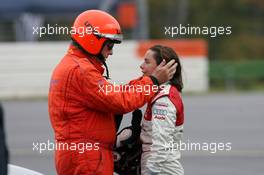 28.10.2006 Hockenheim, Germany,  Vanina Ickx (BEL), Team Midland, Portrait, being checked by a docter after her crash in the free practice - DTM 2006 at Hockenheimring (Deutsche Tourenwagen Masters)