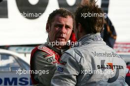 29.10.2006 Hockenheim, Germany,  Tom Kristensen (DNK), Audi Sport Team Abt Sportsline, Portrait (3rd) and Jamie Green (GBR), AMG-Mercedes, Portrait (2nd) - DTM 2006 at Hockenheimring (Deutsche Tourenwagen Masters)