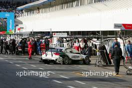 29.10.2006 Hockenheim, Germany,  Heinz-Harald Frentzen (GER), Audi Sport Team Abt Sportsline, Audi A4 DTM, retiring from the race - DTM 2006 at Hockenheimring (Deutsche Tourenwagen Masters)