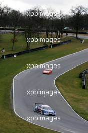 20.03.2006 Fawkham, England,  Mattias Ekström (SWE), Audi Sport Team Abt Sportsline, Audi A4 DTM and Daniel La Rosa (GER), Mücke Motorsport, AMG-Mercedes C-Klasse - DTM 2006, Pre-Season Testing, Brands Hatch (Deutsche Tourenwagen Masters)