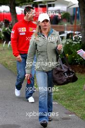 01.04.2006 Melbourne, Australia,  Corina Schumacher (GER), Corinna, Wife of Michael Schumacher, Michael Schumacher (GER), Scuderia Ferrari - Formula 1 World Championship, Rd 3, Australian Grand Prix, Saturday