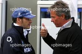 01.04.2006 Melbourne, Australia,  Jacques Villeneuve (CDN), BMW Sauber F1 Team, Craig Pollock (GBR, Manager of Jacques Villeneuve) - Formula 1 World Championship, Rd 3, Australian Grand Prix, Saturday