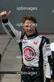01.04.2006 Melbourne, Australia,  Jenson Button (GBR), Honda Racing F1 Team gets pole postion - Formula 1 World Championship, Rd 3, Australian Grand Prix, Saturday Qualifying
