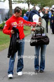 01.04.2006 Melbourne, Australia,  Corina Schumacher (GER), Corinna, Wife of Michael Schumacher, Michael Schumacher (GER), Scuderia Ferrari - Formula 1 World Championship, Rd 3, Australian Grand Prix, Saturday