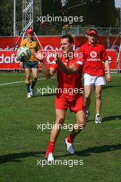 29.03.2006 Melbourne, Australia,  Michael Schumacher (GER), Scuderia Ferrari in the Vodafone Rugby 7s Challenge - Formula 1 World Championship, Rd 3, Australian Grand Prix, Wednesday