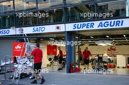 29.03.2006 Melbourne, Australia,  Super Aguri garage - Formula 1 World Championship, Rd 3, Australian Grand Prix, Wednesday