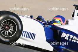 23.01.2006 Barcelona, Spain,  Jacques Villeneuve (CDN), BMW Sauber F1 Team, In the F1.06 - Formula One Testing, Circuit de Catalunya
