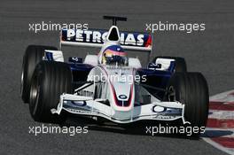 23.01.2006 Barcelona, Spain,  Jacques Villeneuve (CDN), BMW Sauber F1 Team, F1.06 - Formula One Testing, Circuit de Catalunya