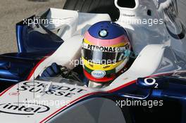 23.01.2006 Barcelona, Spain,  Jacques Villeneuve (CDN) BMW Sauber F1.06 - Formula One Testing, Circuit de Catalunya