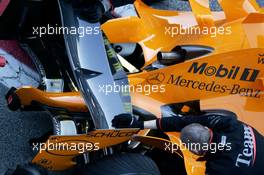 23.01.2006 Barcelona, Spain,  The rear of the new McLaren MP4-21 - Formula One Testing, Circuit de Catalunya