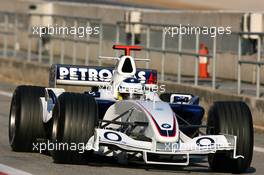 23.01.2006 Barcelona, Spain,  Nick Heidfeld (GER), BMW Sauber F1 Team, in the C23 interim car - Formula One Testing, Circuit de Catalunya
