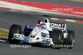 23.01.2006 Barcelona, Spain,  Jacques Villeneuve (CDN), BMW Sauber F1 Team, In the F1.06 - Formula One Testing, Circuit de Catalunya