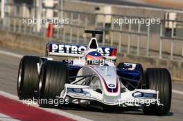 23.01.2006 Barcelona, Spain,  Jacques Villeneuve (CDN), BMW Sauber F1 Team, in the F1.06 - Formula One Testing, Circuit de Catalunya