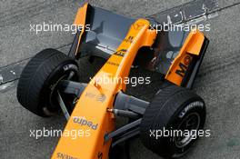 23.01.2006 Barcelona, Spain,  The front wing of the new McLaren MP4-21 - Formula One Testing, Circuit de Catalunya