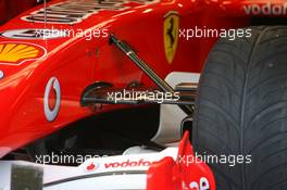 26.01.2006 Barcelona, Spain,  Michael Schumacher (GER), Scuderia Ferrari, in the Scuderia Ferrari 248 F1, detail - Formula One Testing, Circuit de Catalunya