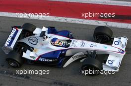 24.01.2006 Barcelona, Spain,  Jacques Villeneuve (CDN), BMW Sauber F1 Team, In the F1.06 - Formula One Testing, Circuit de Catalunya