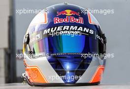 24.01.2006 Barcelona, Spain,  The helmet of Robert Doornbos (NED), Test Driver, Red Bull Racing - Formula One Testing, Circuit de Catalunya