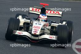 25.01.2006 Barcelona, Spain,  Jenson Button (GBR) Honda F1 RA106  - Formula One Testing, Circuit de Catalunya