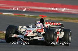 25.01.2006 Barcelona, Spain,  Jenson Button (GBR), Honda Racing F1 Team, The New Honda Racing RA106  - Formula One Testing, Circuit de Catalunya