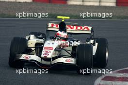 25.01.2006 Barcelona, Spain,  Rubens Barrichello (BRA) Honda F1 RA106 - Formula One Testing, Circuit de Catalunya