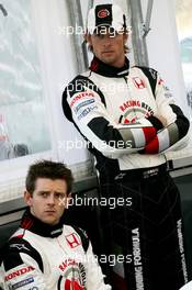 25.01.2006 Barcelona, Spain,  Jenson Button (GBR), Honda Racing F1 Team, Anthony Davidson (GBR), Test Driver, Honda Racing F1 - Formula One Testing, Circuit de Catalunya