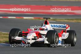 25.01.2006 Barcelona, Spain,  Olivier Panis (FRA), Test Driver, Toyota Racing - Formula One Testing, Circuit de Catalunya