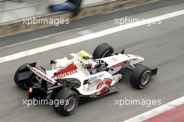 24.02.2006 Barcelona, Spain,  Rubens Barrichello (BRA) Honda Racing F1 Team