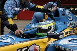 24.02.2006 Barcelona, Spain, Giancarlo Fisichella (ITA) Renault F1 Team
