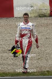24.02.2006 Barcelona, Spain,  Ralf Schumacher (GER) spins off - Toyota Racing