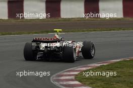 24.02.2006 Barcelona, Spain,  Rubens Barrichello (BRA) - Honda Racing F1 Team