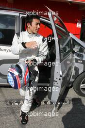 21.02.2006 Barcelona, Spain,  Takuma Sato (JPN), Super Aguri F1, Pitlane, Box, Garage - the car was stopping in corner 4/5 after some laps