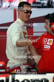 10.03.2006 Sakhir, Bahrain,  Michael Schumacher (GER), Scuderia Ferrari - Formula 1 World Championship, Rd 1, Bahrain Grand Prix, Friday Practice