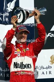 12.03.2006 Sakhir, Bahrain,  Michael Schumacher (GER), Scuderia Ferrari - Formula 1 World Championship, Rd 1, Bahrain Grand Prix, Sunday Podium