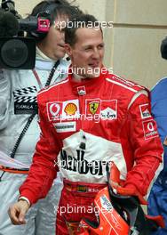 11.03.2006 Sakhir, Bahrain,  Michael Schumacher (GER), Scuderia Ferrari on POLE - Formula 1 World Championship, Rd 1, Bahrain Grand Prix, Saturday Qualifying