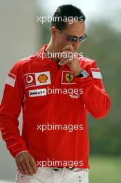 09.03.2006 Sakhir, Bahrain,  Michael Schumacher (GER), Scuderia Ferrari - Formula 1 World Championship, Rd 1, Bahrain Grand Prix, Thursday