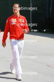 09.03.2006 Sakhir, Bahrain,  Michael Schumacher (GER), Scuderia Ferrari - Formula 1 World Championship, Rd 1, Bahrain Grand Prix, Thursday