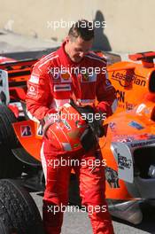 22.10.2006 Sao Paulo, Brazil,  Michael Schumacher (GER), Scuderia Ferrari - Formula 1 World Championship, Rd 18, Brazilian Grand Prix, Sunday Podium