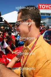22.10.2006 Sao Paulo, Brazil,  Michael Schumacher (GER), Scuderia Ferrari arrives at the circuit - Formula 1 World Championship, Rd 18, Brazilian Grand Prix, Sunday