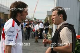 23.06.2006 Montreal, Canada,  Franck Montagny (FRA), Super Aguri F1 with Olivier Panis (FRA), Test Driver, Toyota Racing  - Formula 1 World Championship, Rd 9, Canadian Grand Prix, Friday