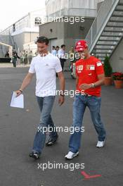 23.06.2006 Montreal, Canada,  David Coulthard (GBR), Red Bull Racing and Michael Schumacher (GER), Scuderia Ferrari  - Formula 1 World Championship, Rd 9, Canadian Grand Prix, Friday