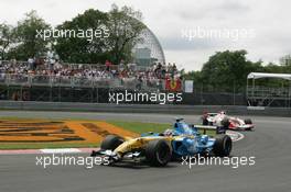 23.06.2006 Montreal, Canada,  Giancarlo Fisichella (ITA), Renault F1 Team, R26 - Formula 1 World Championship, Rd 9, Canadian Grand Prix, Friday Practice